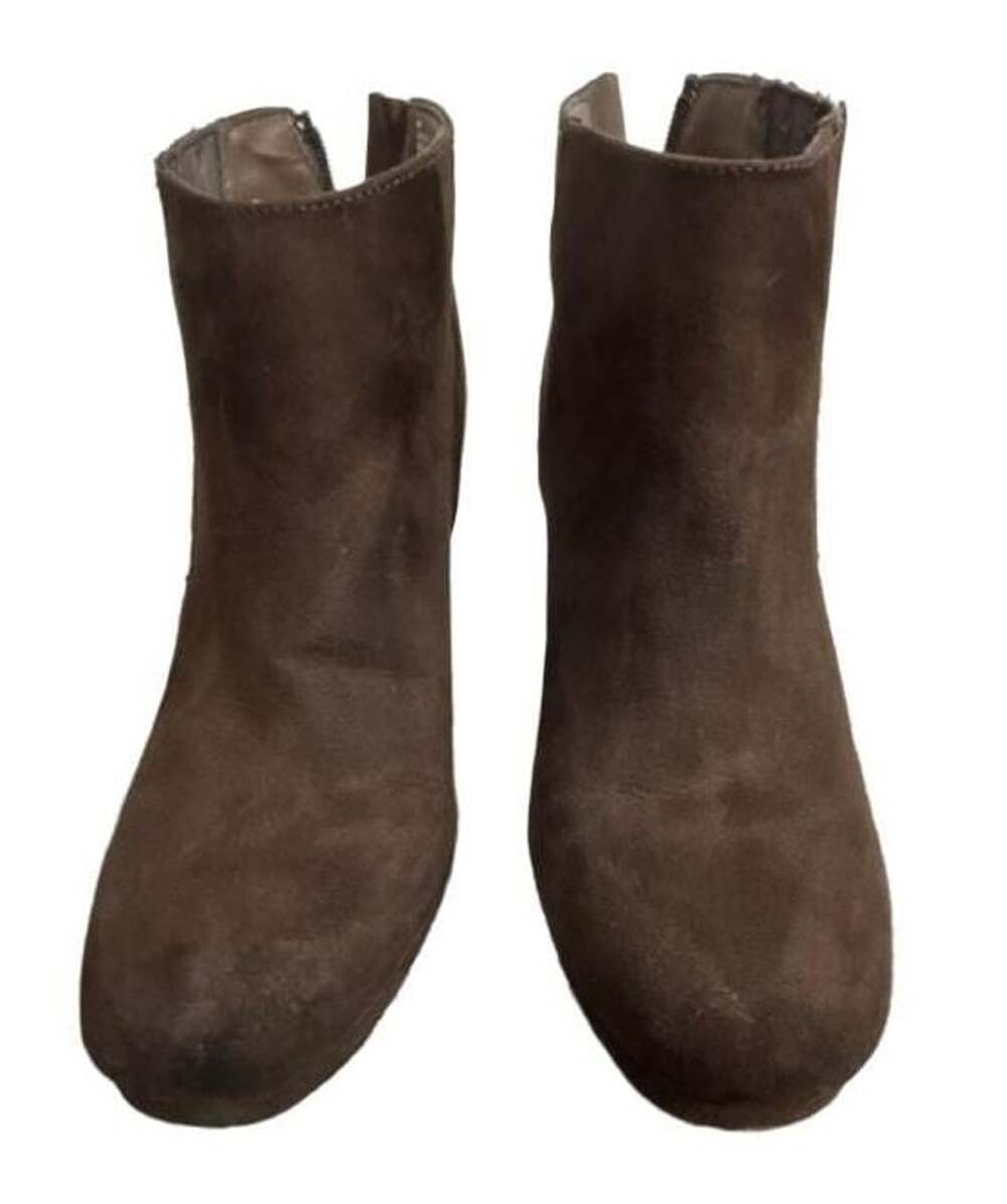 Sugar Juliette Brown Suede Wedge Ankle Booties Size 8.5M
